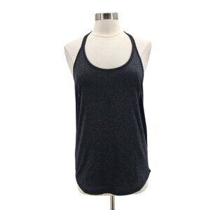 NEW Icyzone Womens Medium Top Dark Heather Gray Racerback Activewear Tank Top
